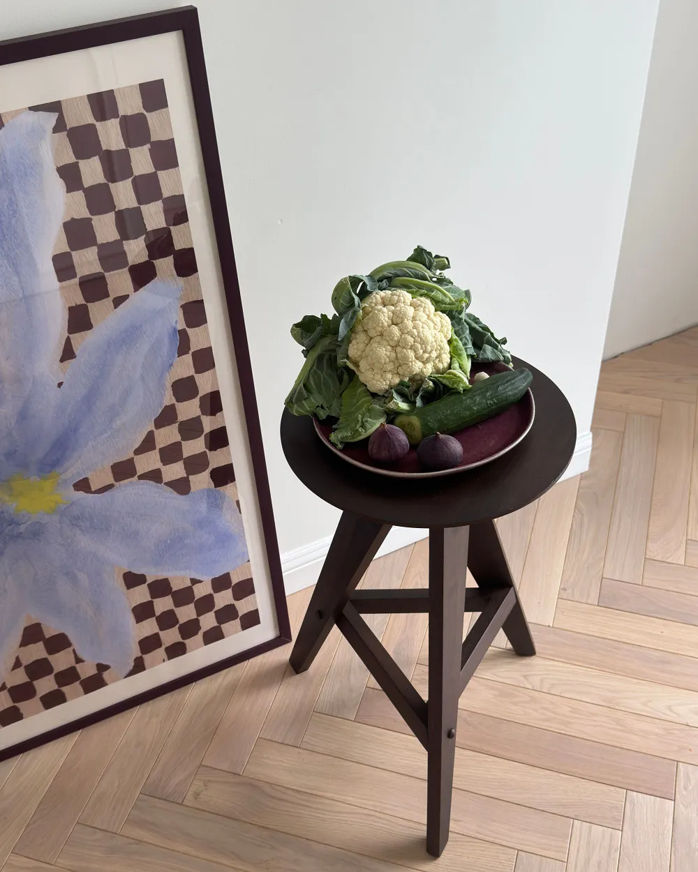 Set med 2 barstolar AROMA Trä Mörkbrun_1167857