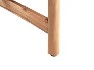 Garden Lounge Set with Table 4 Seater GIAVENO Acacia Wood Off-White_958662