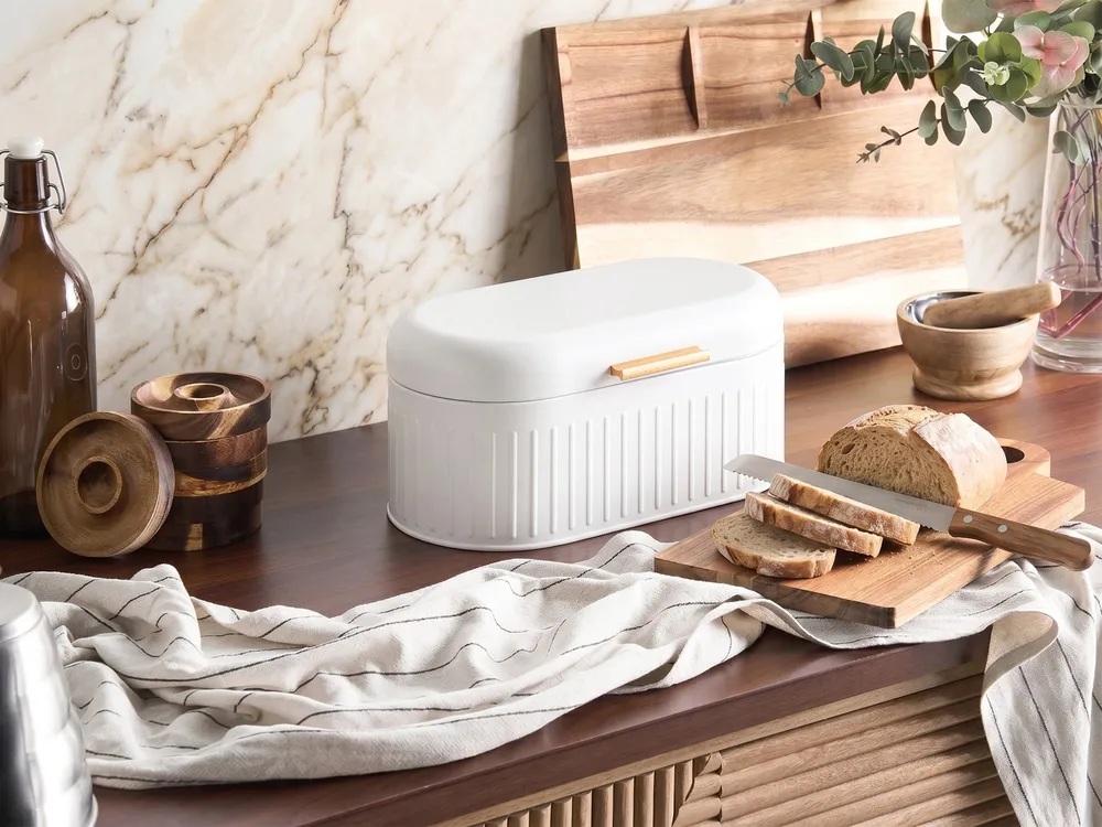 Bread Bin DOUCEUR Iron White