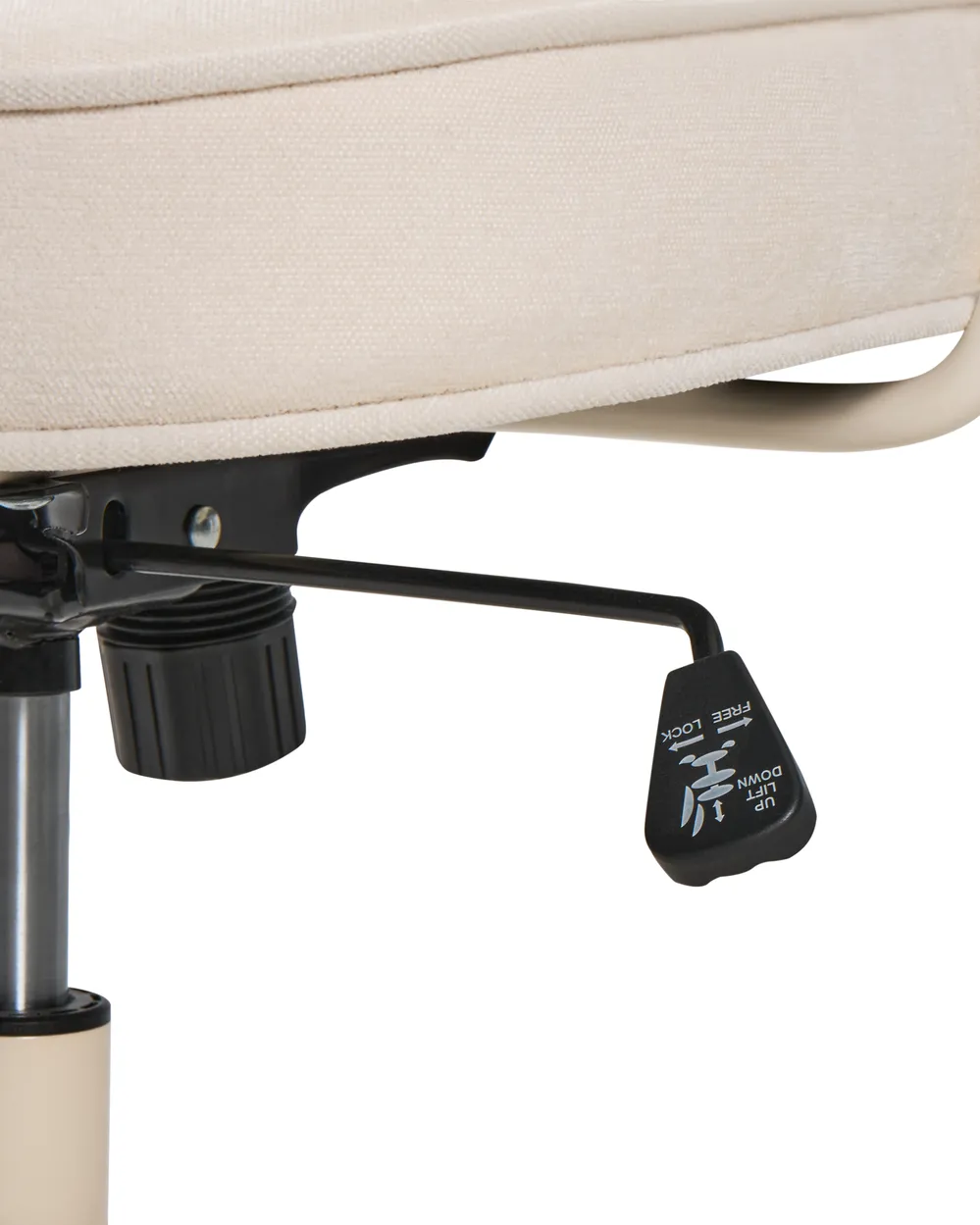 Desk Chair PARAMUS Fabric Off-White_1007097