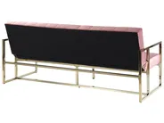 Sofa Bed 3 Seater MARSTAL Velvet Pink_793572