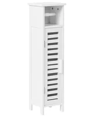 Toilet Paper Cabinet OLATHE Bamboo Wood White_1031709