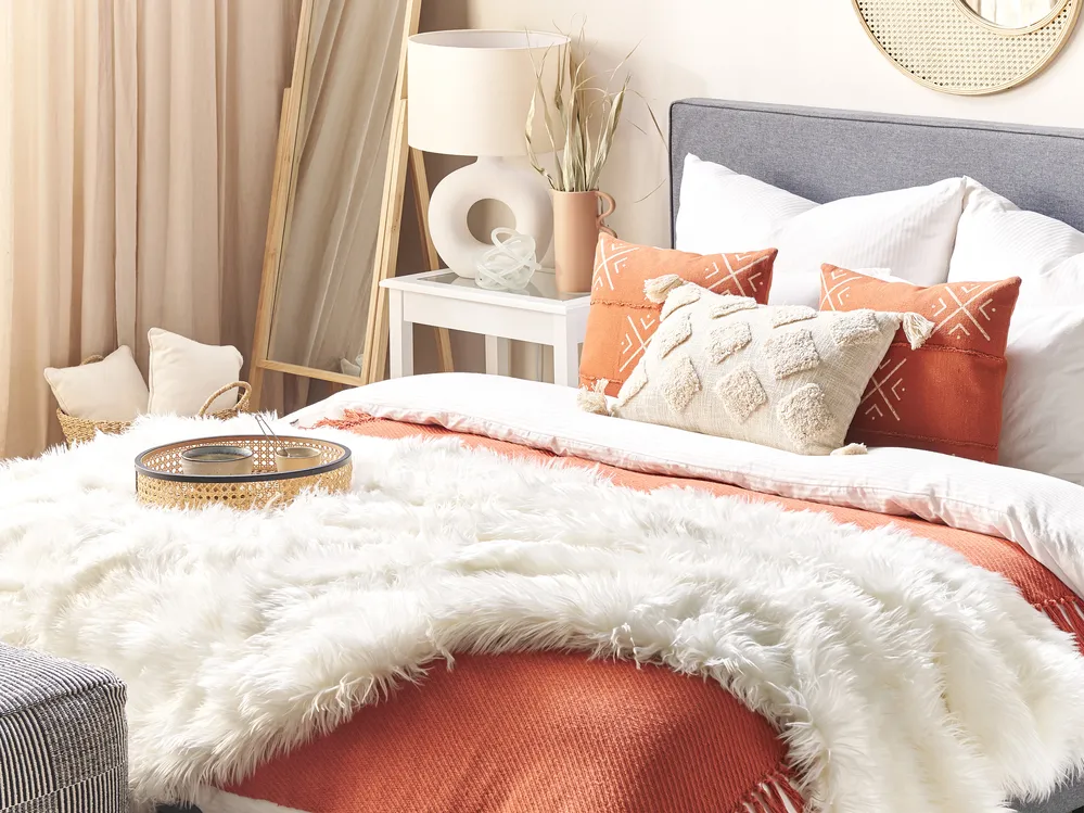 Bedspread DELICE 150 x 200 cm White