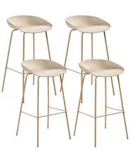 Baarituolisetti 4 kpl VENLO Beige_1012548