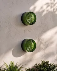 Set of 2 Outdoor Wall Lights VEIGA Green_1107814