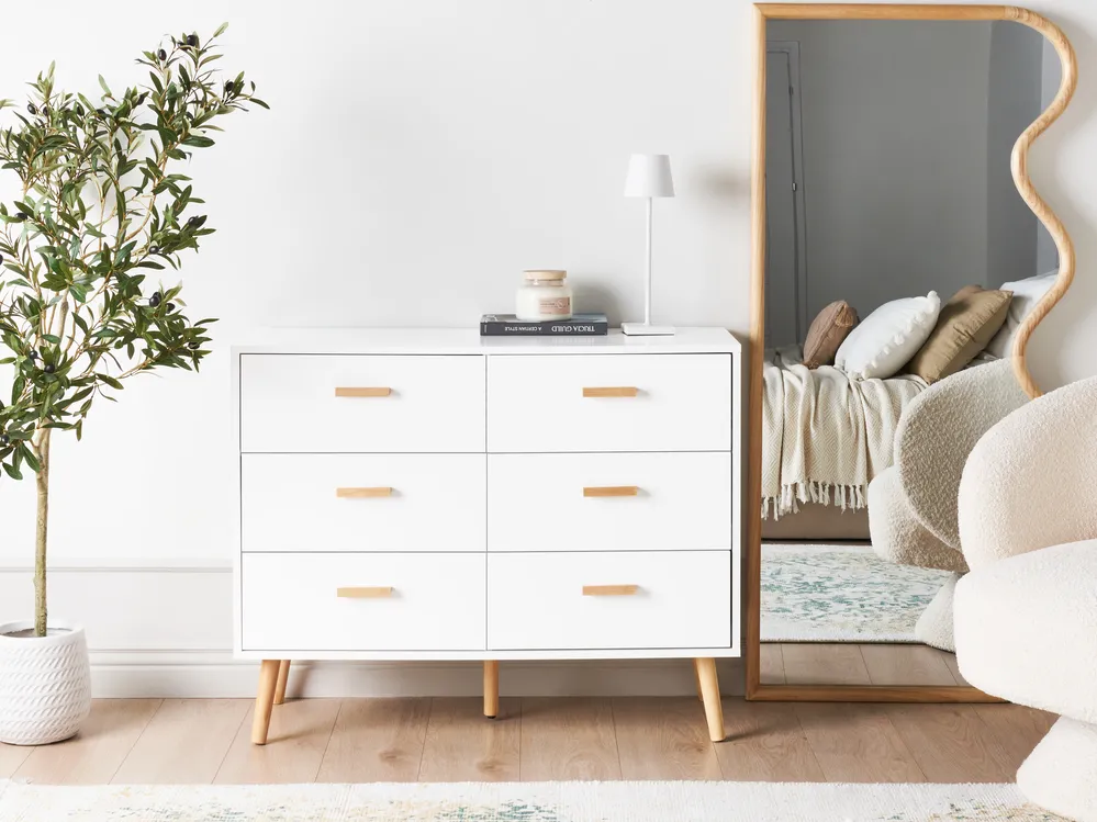 6 Drawer Chest NEWARK White