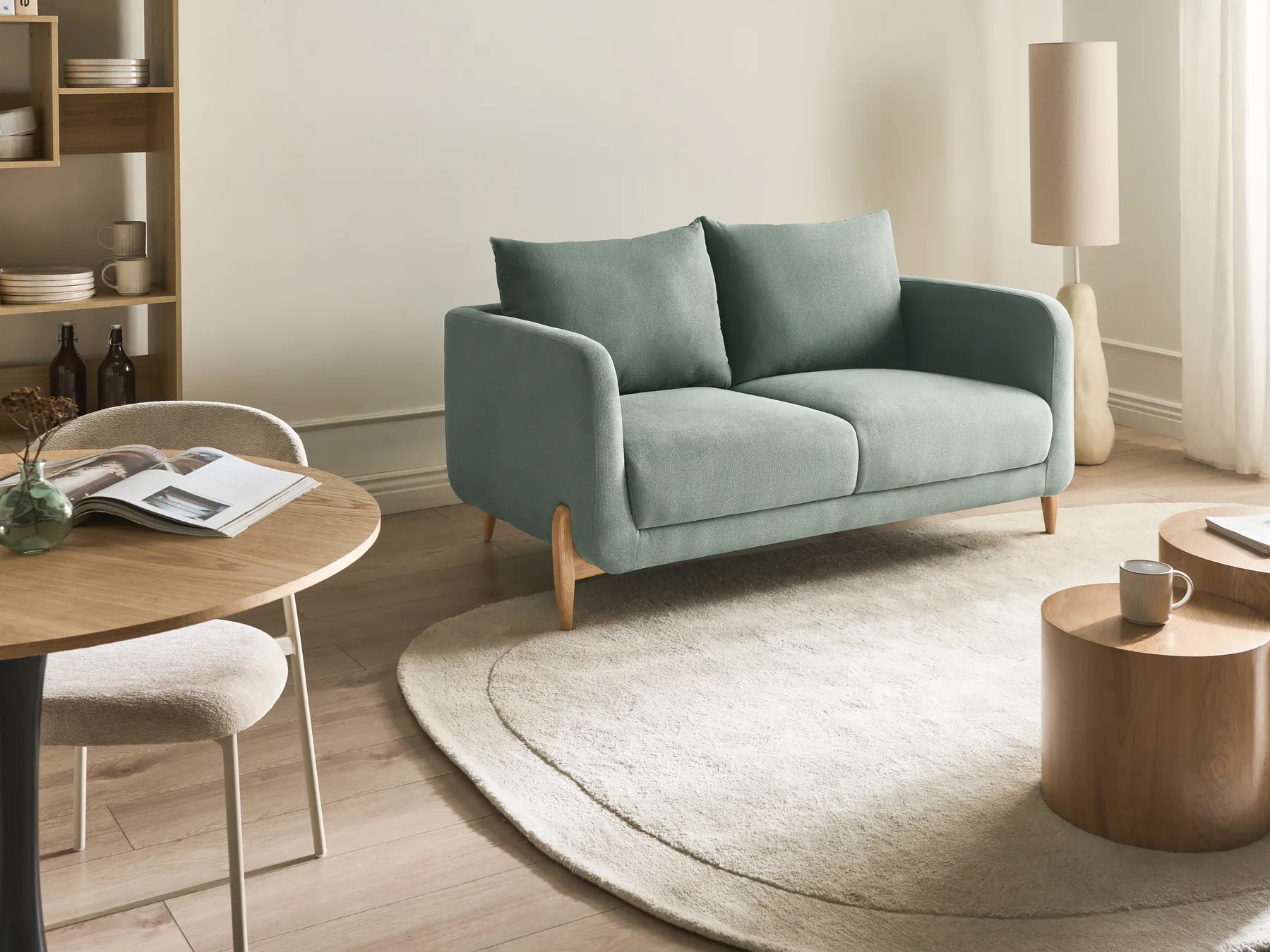 Sofa 2 Seater GIMO Light Green_1036322