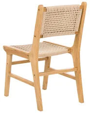 Set med 2 matstolar OZELLA Trä Ljusbrun/ Beige_985723