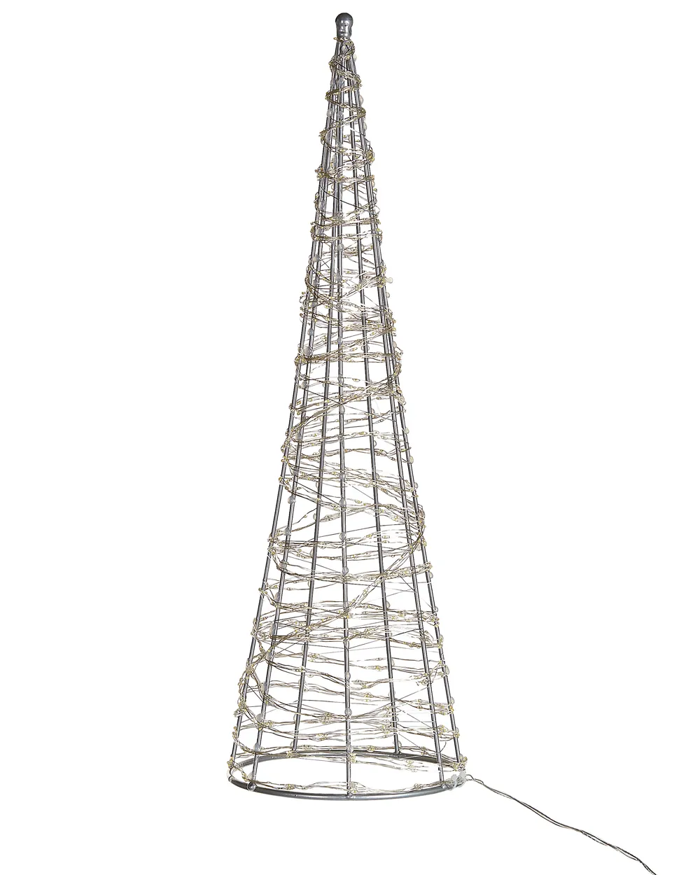 Ulkokoriste LED-valo KOTALA 57 cm Joulukuusi Hopea_813180
