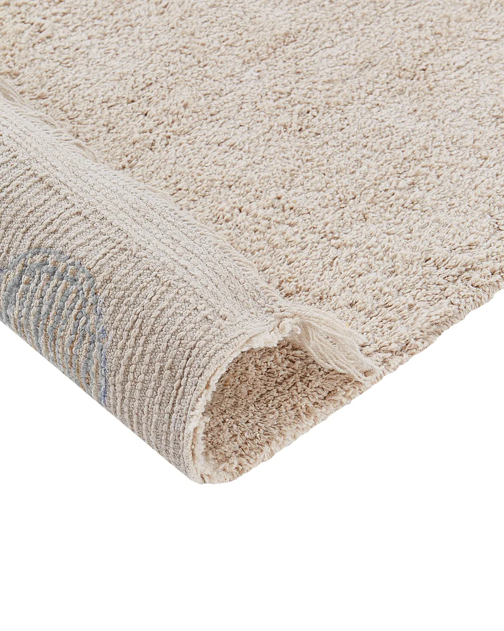 Kids Rug DARDERE Grey 140 x 200 cm Cotton_906597