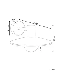 Vägglampa för utomhusbruk BARALIA Svart_940793