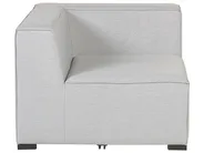Garden Sofa with Ottoman 4 Seater AREZZO Modular Light Grey_867521