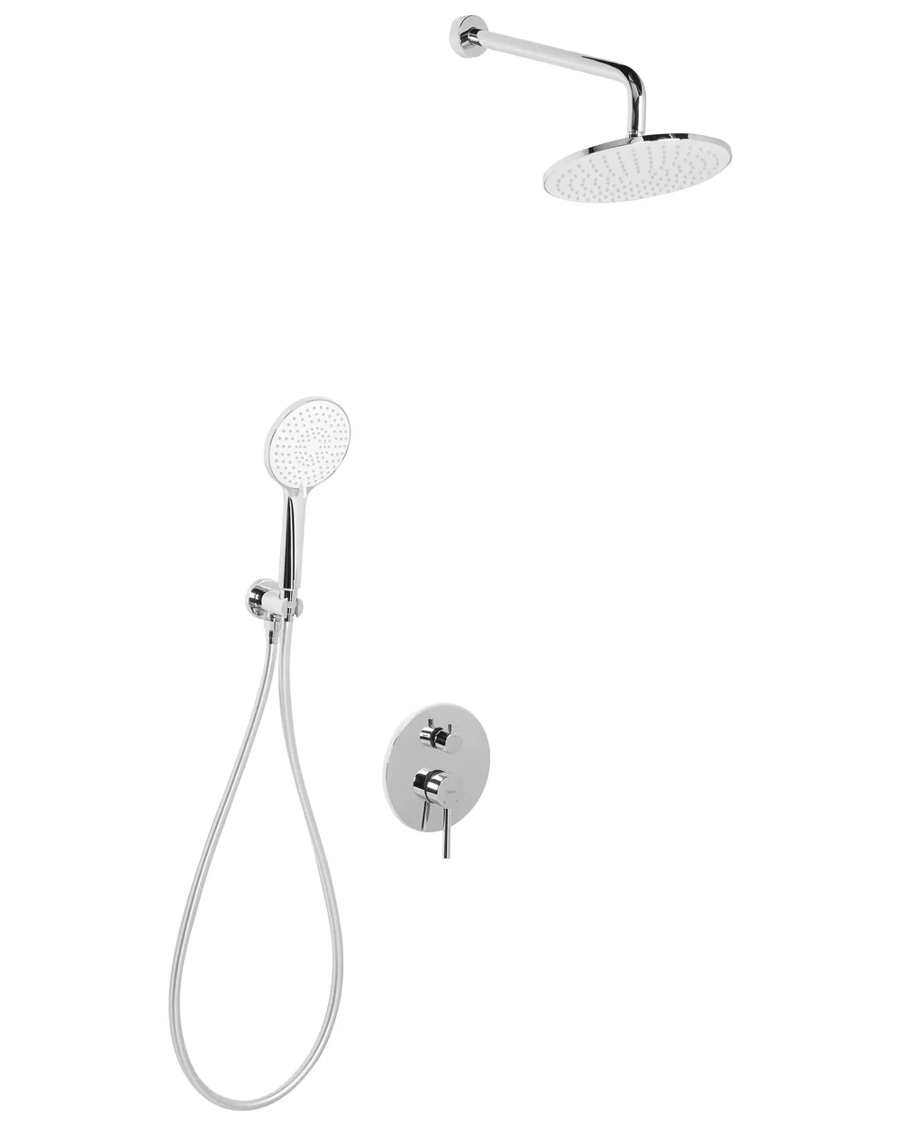 Concealed Shower Set with Rainshower PUELO Silver