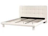 Säng med lamellram Bouclé CRESSAT 180 x 200 cm Off-White_1009066
