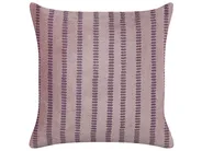 Set of 2 Decorative Cushions AGAPANTHUS 45 x 45 cm Velvet Pink Striped_838373