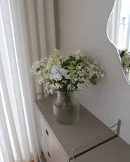 Artificial Flower Bouquet LOURO 70 cm White_1062459