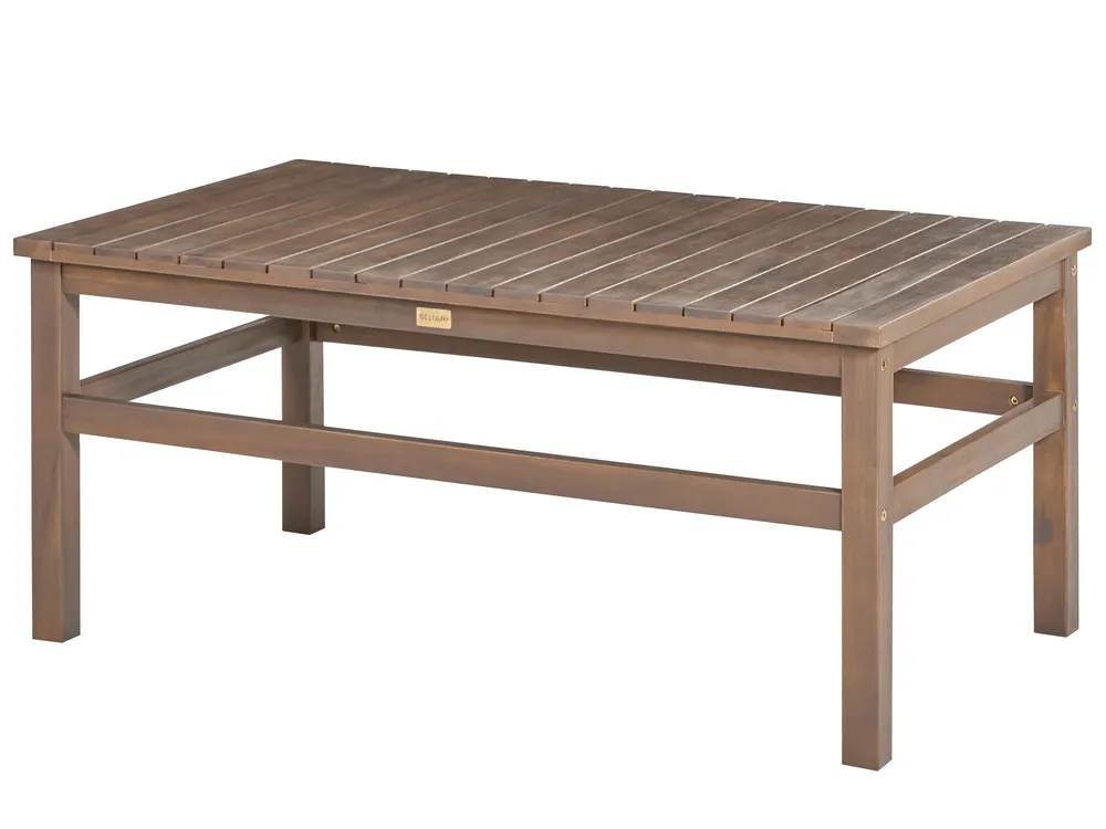 Garden Lounge Set with Table 4 Seater MANILA Certified Acacia Wood Dark Brown_862489