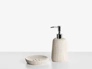Set med badrumstillbehör i 5 delar POZUZO Beige_1071901