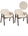 Ruokatuolisetti 2 kpl ALBION Buklee Vaaleanbeige