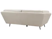 Sofa 3 Seater LENVIK Velvet Light Beige_939285