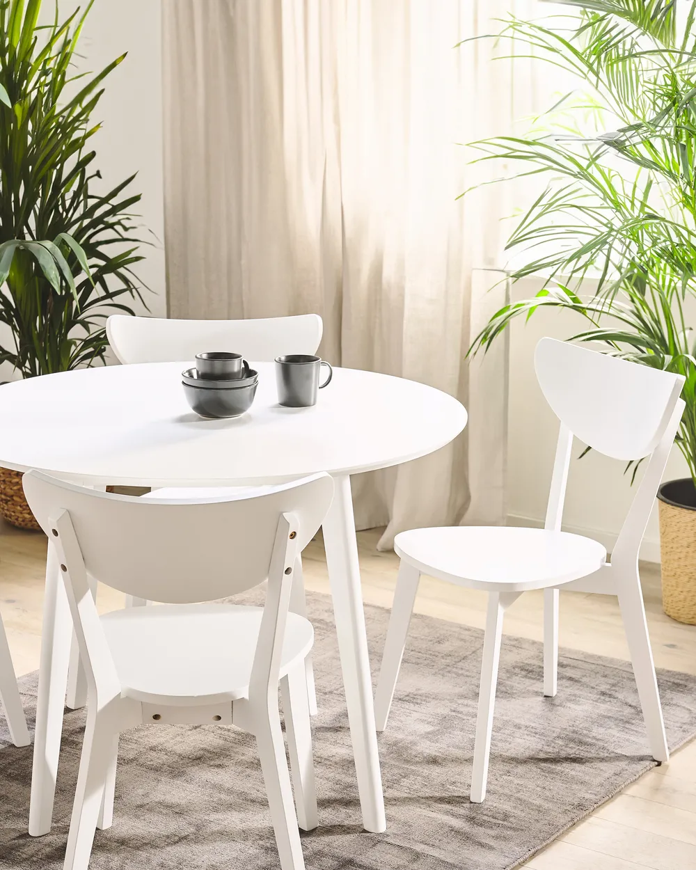 Set of 2 Dining Chairs ROXBY White