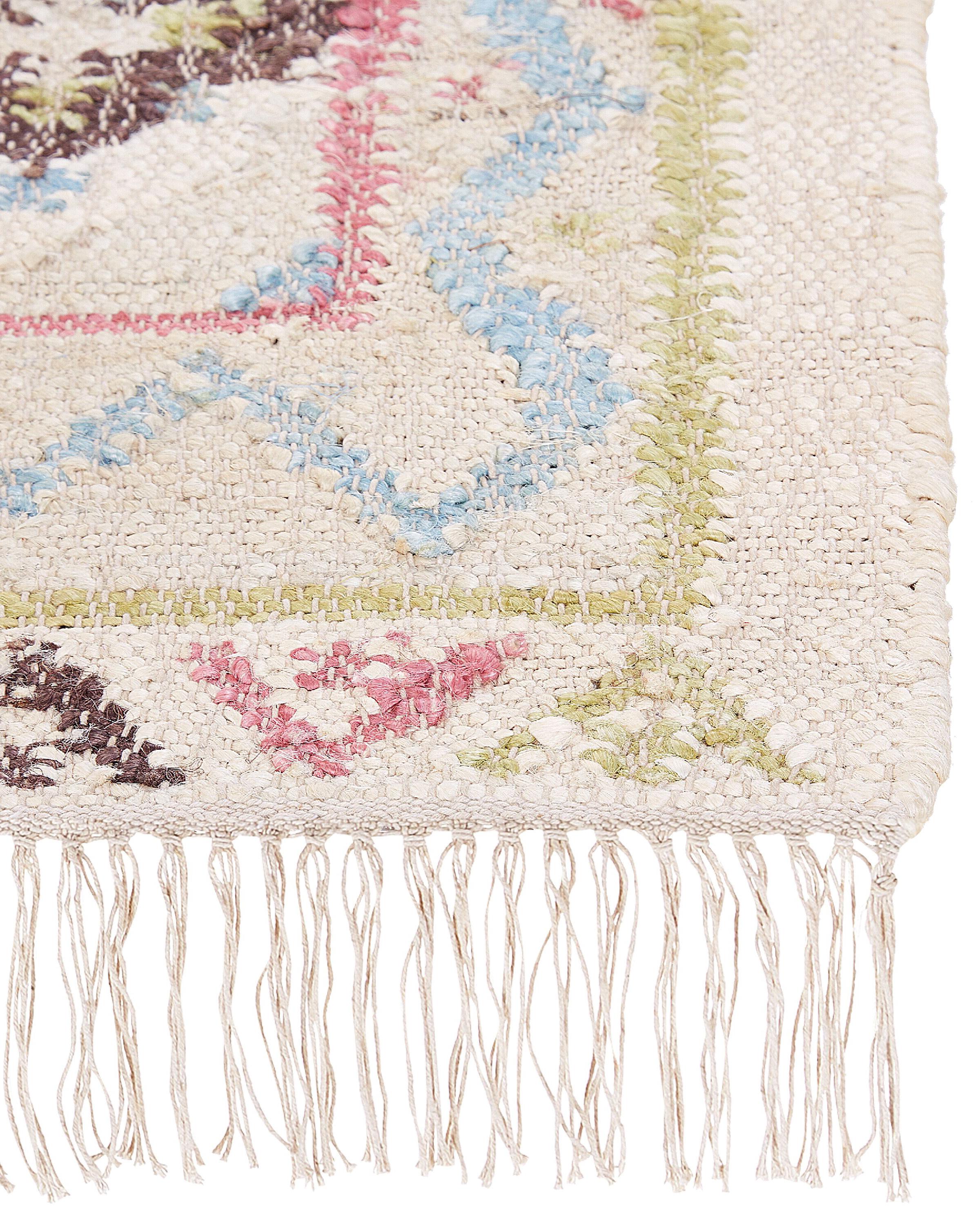 Rug TERKOS Multicolour 140 x 200 cm Jute_852665