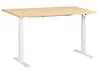 Työpöytä sähkösäädettävä DESTINES 160 cm x 72 cm Vaaleanruskea/valkoinen
