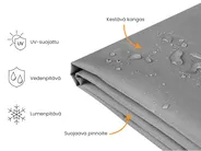 Suojapeite CHUVA 205 cm 75 cm 50 cm Harmaa_929783