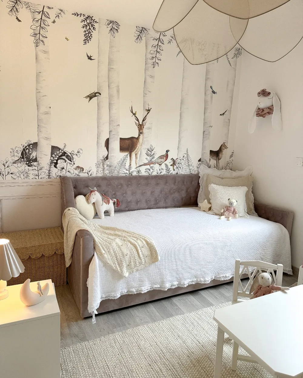 Trundle Bed Velvet MONTARGIS 90 x 200 cm (EU Single) Pink_894444