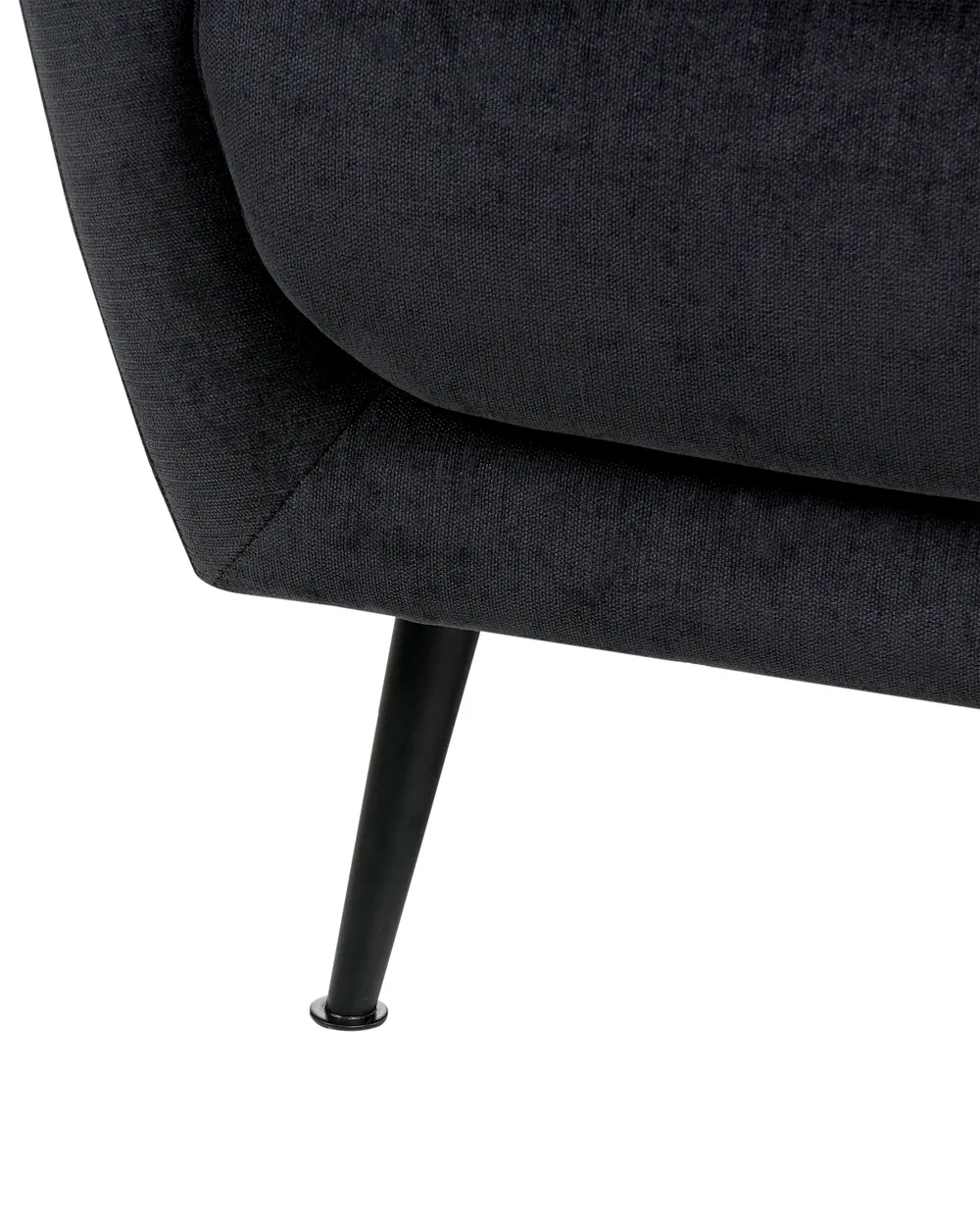 Fåtölj EIBY Chenille Svart_1004376