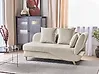 Divaani oikea MERI säilytystila Keinopellava Beige