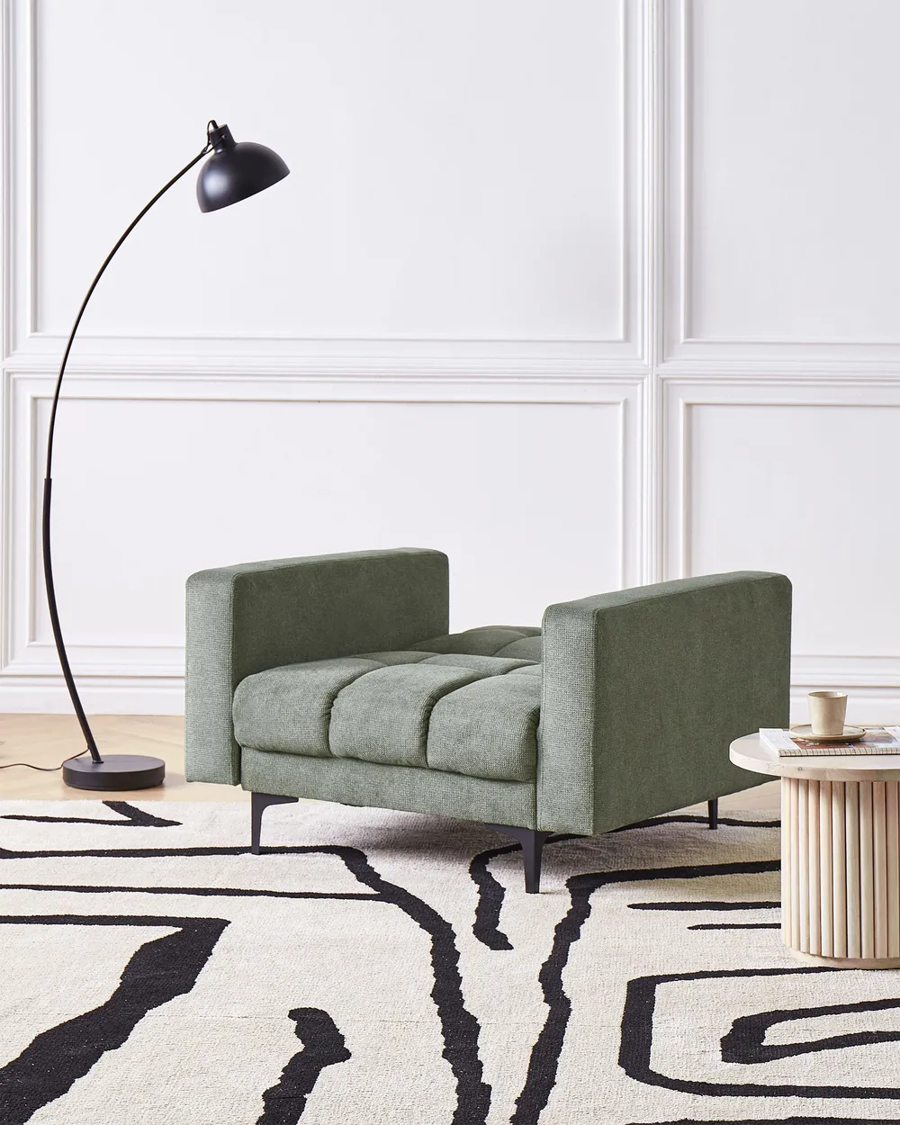 Armchair ALNES Fabric Dark Green_948664