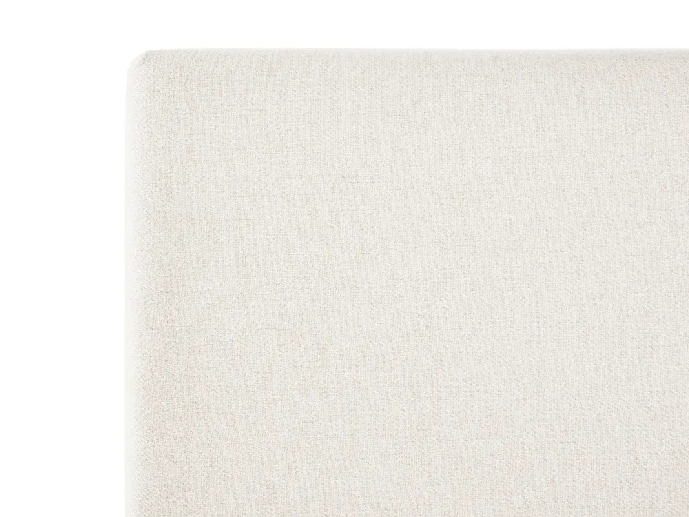 Ottoman Bed BOUSSE Fabric Off-White 160 x 200 cm (EU King Size)_1074766