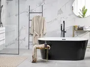 Freestanding Bathtub HAVANA 1700 x 730 mm Black/ White_857681