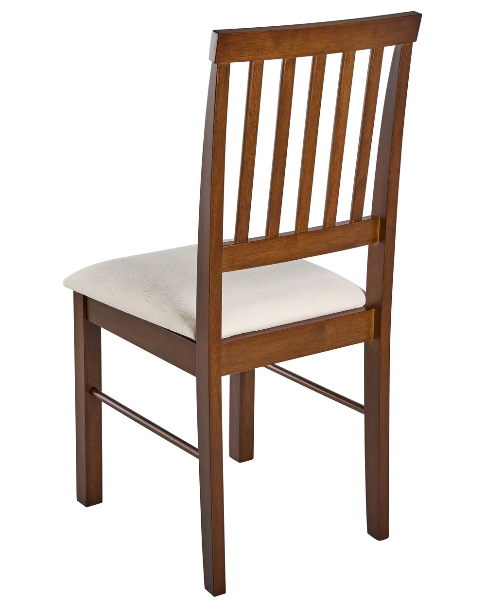Set of 2 Dining Chairs ORONO Wood Dark Brown/ Light Beige_1076372
