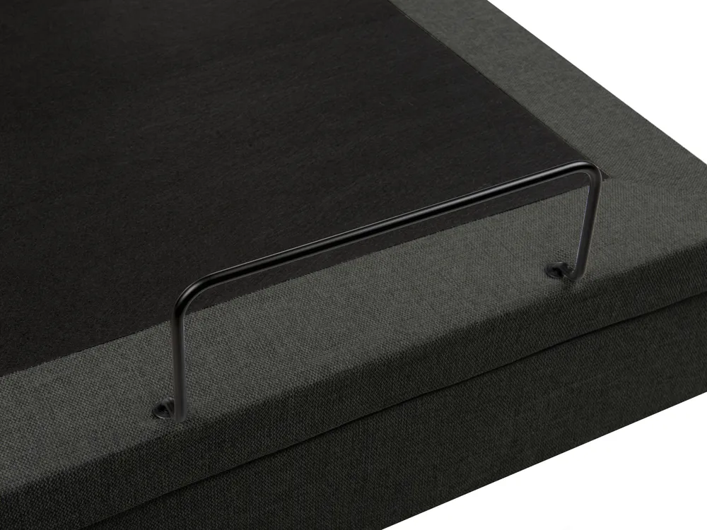 Adjustable Bed without Headboard Fabric DUKE II 180 x 200 cm (EU Super King) Dark Grey_987951