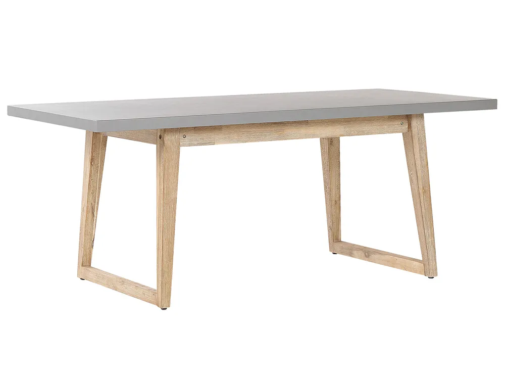 Garden Dining Table ORIA 180 cm 90 cm Concrete Grey