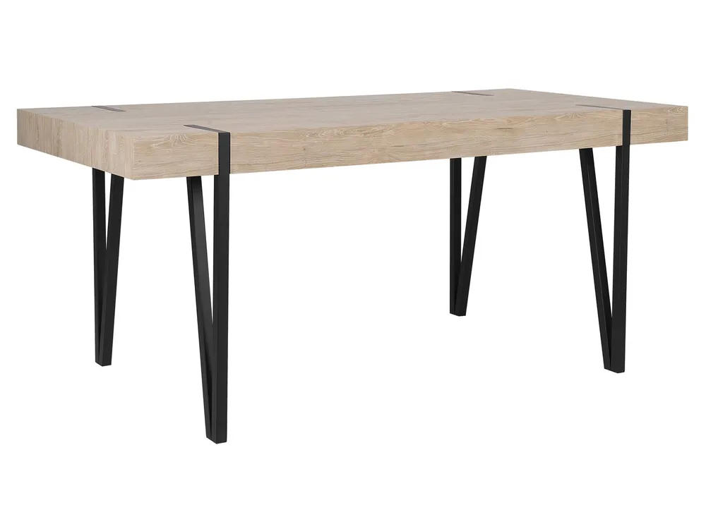 Dining Table ADENA Light Brown 150 cm 90 cm
