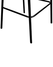 Set of 2 Bar Chairs MINA Boucle White_1059681
