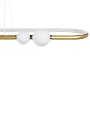 LED-pendellampa FEALE Metall Guld_847501
