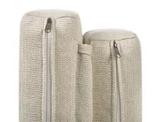 Sun Lounger with Cushion PALESE Reclining Rattan Natural_928121