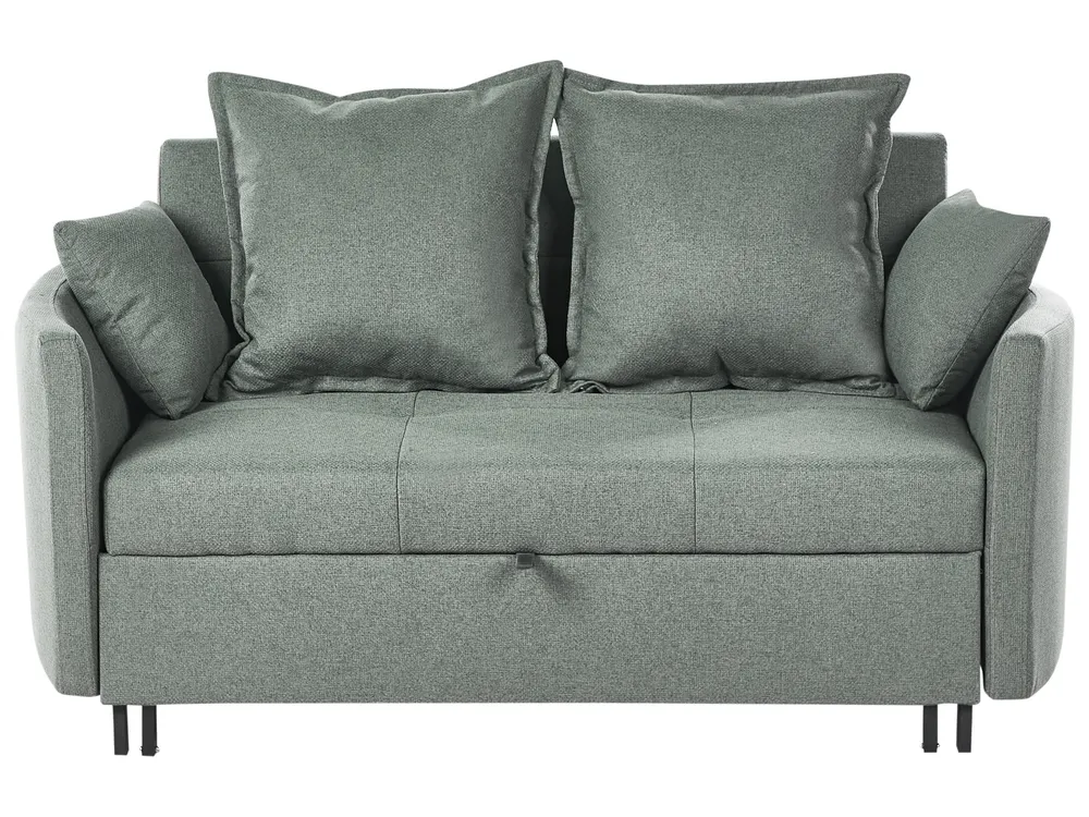 Sofa Bed 2 Seater HOVIN Fabric Green