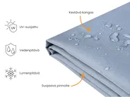 Suojapeite CHUVA 205 cm 70 cm 35 cm Harmaa_929755