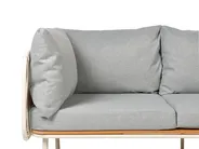 Garden Sofa 3 Seater SENISE Metal Grey_928062