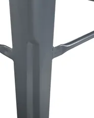 Set of 2 Bar Stools CABRILLO Metal Grey_727828