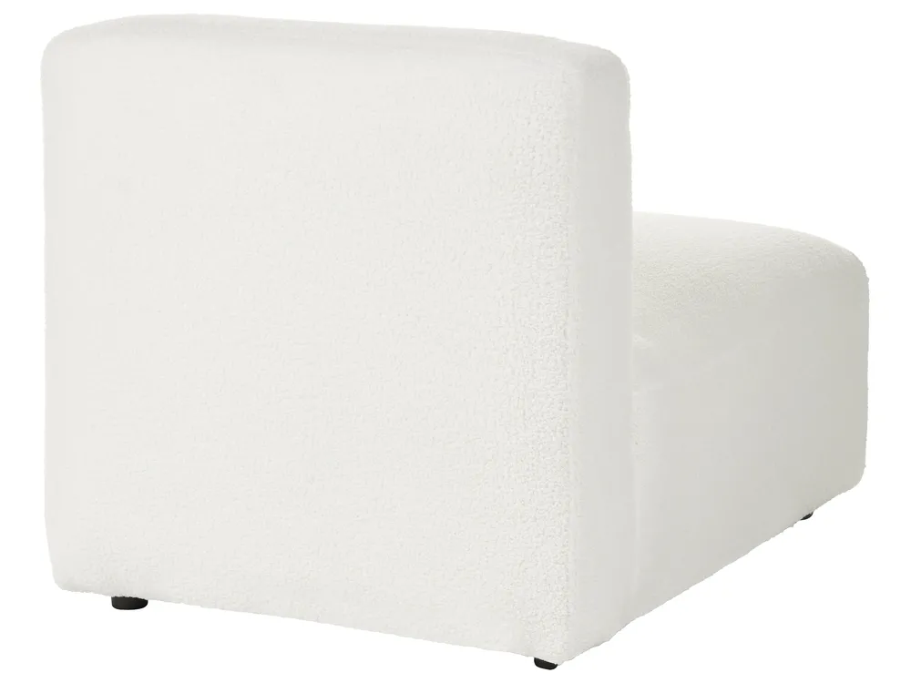 Modular Corner Sofa 3 Seater HEDE Boucle White Right Hand_1091896