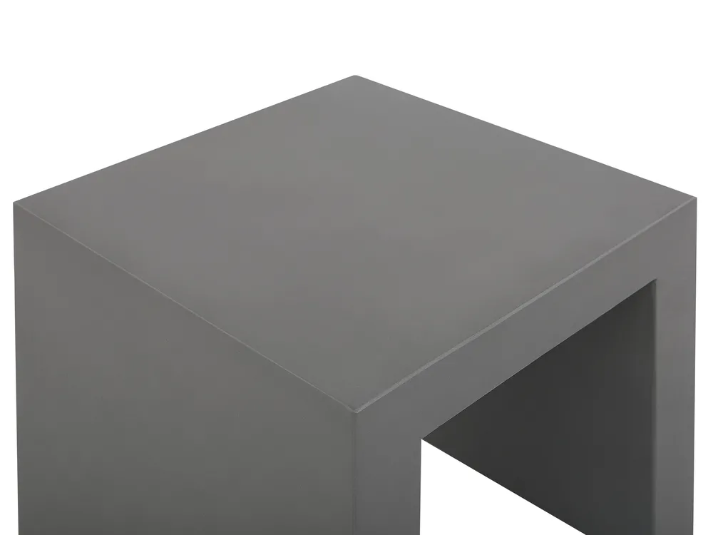 Garden Dining Set with Stools 4 Seater OLBIA/TARANTO Concrete Grey_806384