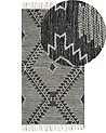Matto ARBAA Musta 80 x 150 cm Puuvilla
