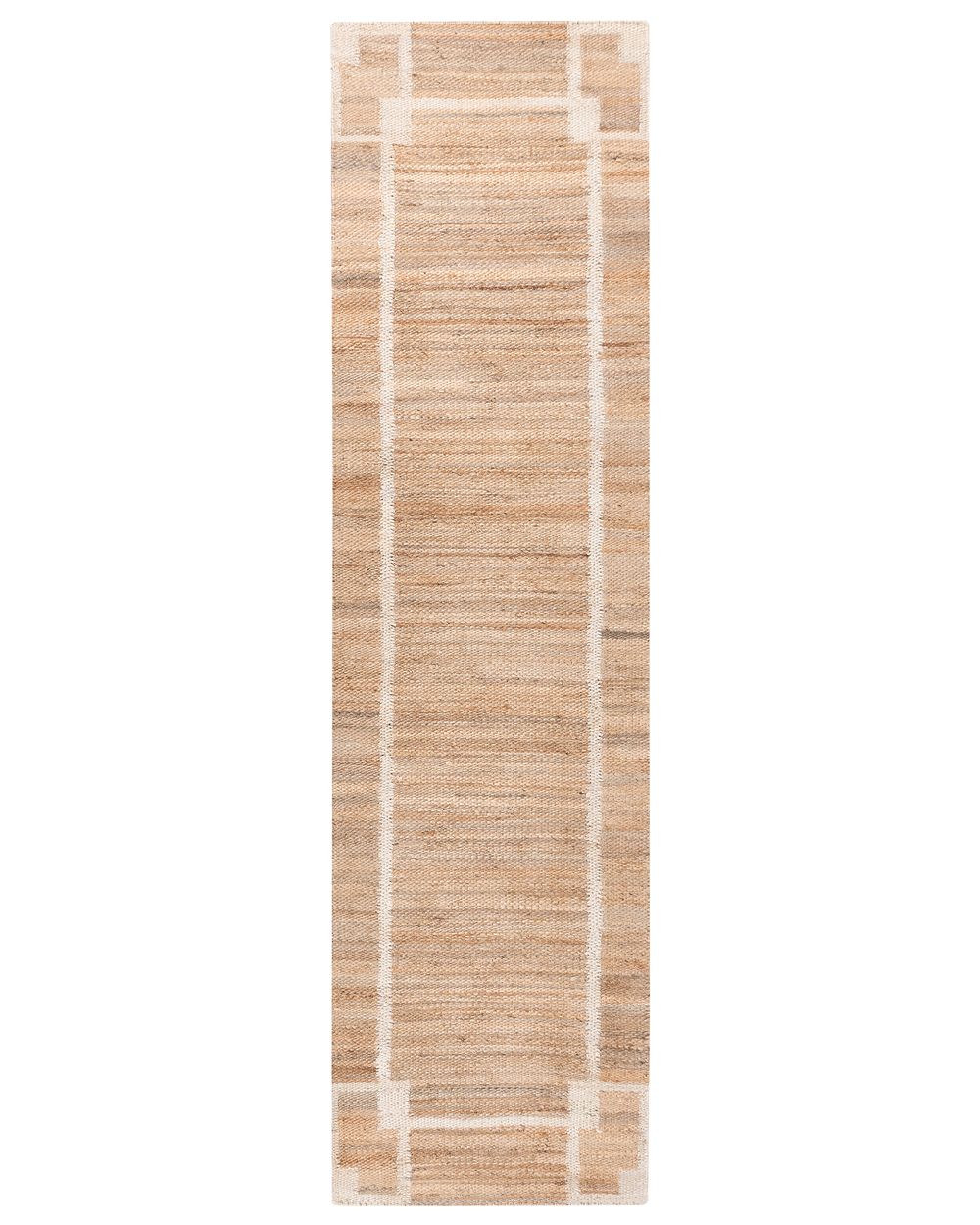Teppe GONDIA Lys beige 80 x 300 cm Jute