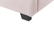 Ottoman Bed VINCENNES Velvet Pastel Pink 160 x 200 cm (EU King Size)_837342